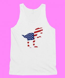 American Flag Dinosaur Tank Top NL