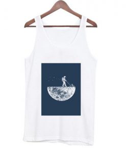 Astronaut Mowing The Moon Tanktop NL