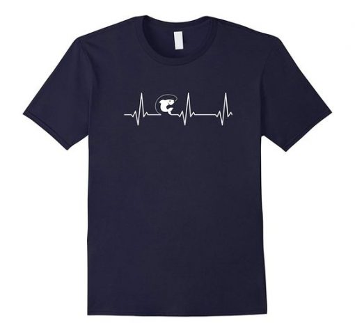 Fishing Heartbeat T-shir|NL