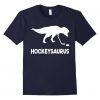Funny Hockey Dinosaur T Shirt|NL