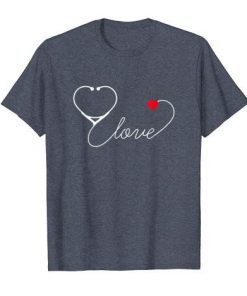 Heart Beats Nurse Valentines Day T-Shirt|NL