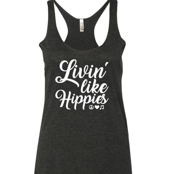 Livin Like Hippies Tanktop NL - teejabs Livin Like Hippies Tanktop NL