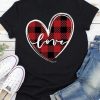 Love Heart Print Baseball Valentine T-Shirt|NL