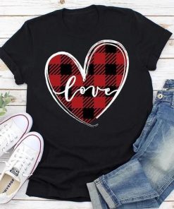 Love Heart Print Baseball Valentine T-Shirt|NL