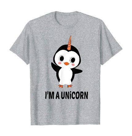 Penguin I'm A Unicorn Funny T Shirt| NL