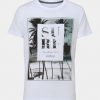 White Surf Print T-Shirt NL