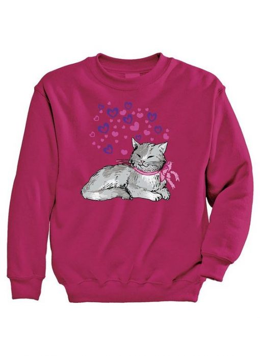 Heart Kitty Sweatshirt| NL
