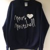 Personalised Mr and Mrs sweatshirt| NL