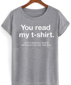 You read my tshirt| NL