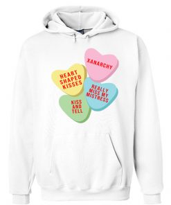 Xanarchy candy Heart Pink Hoodie RF