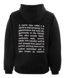 a meme hoodie BACK