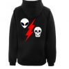 alien flash skeleton hoodie back