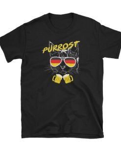 Purrost Beer Drinking Cat Oktoberfest t shirt RF
