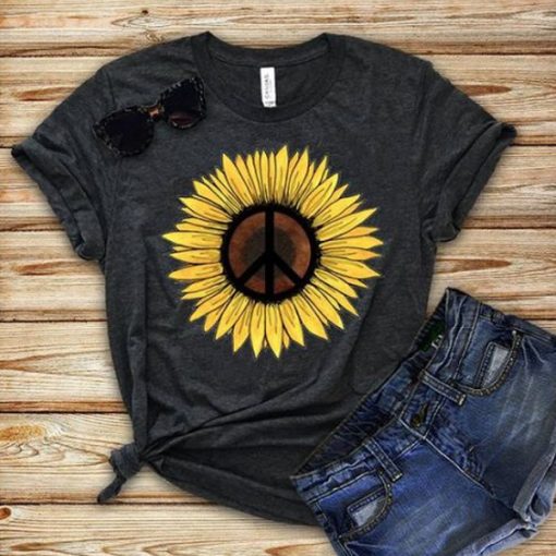 Hippie Sunflower t shirt