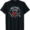 Stranger Things 4 Hellfire Club Skull & Weapons t shirt