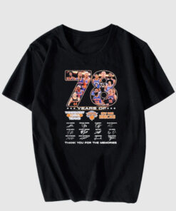 Official new York Knicks 78 Years Of The Memories T-Shirt SD