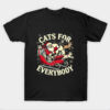 Christmas Cat Santa Cat Lover Christmas Cats For Everybody T-Shirt